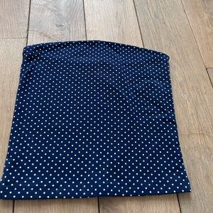 Brandy Melville Navy Mini Skirt with Polka Dots